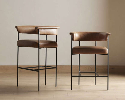 Four Hands - Carrie Bar Stool - Chaps Saddle - 108498-004 veiw 4