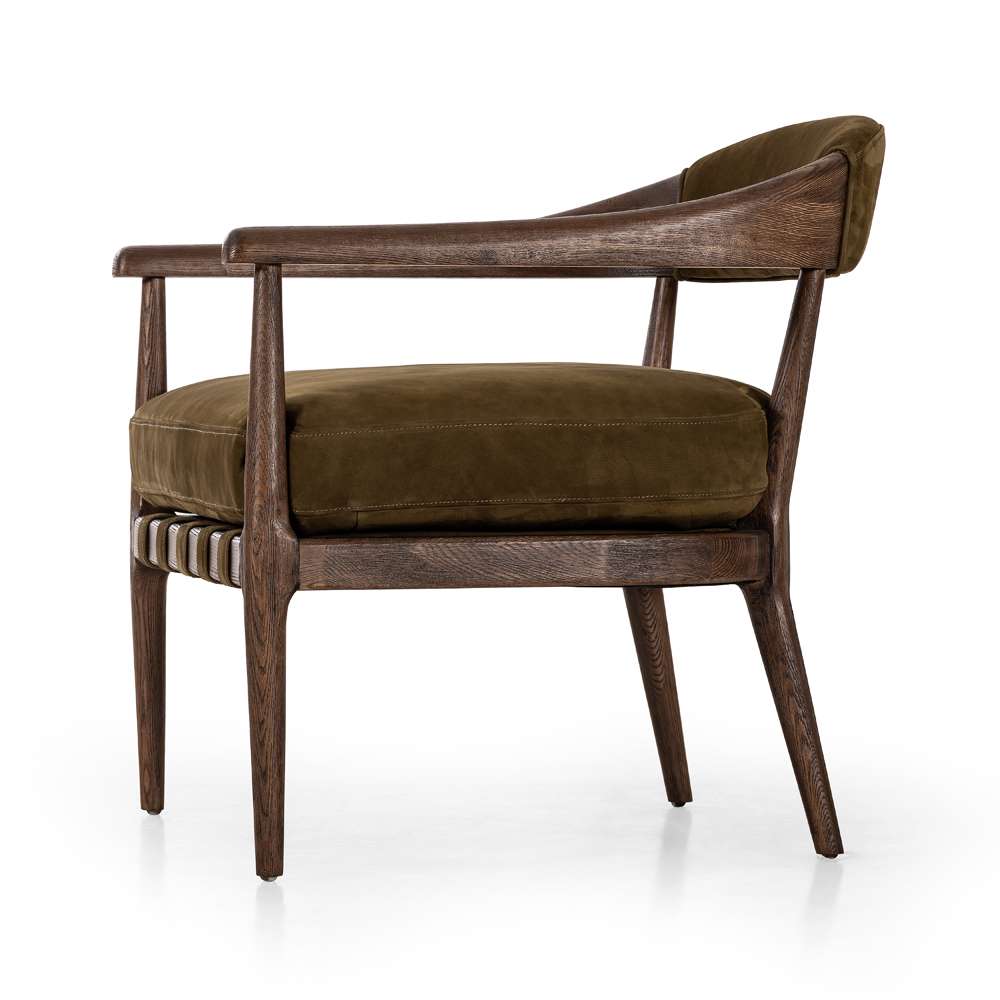 Four Hands - Caswell - Dane Chair-Cottswald Moss Nubuck - 238421-001 veiw 3