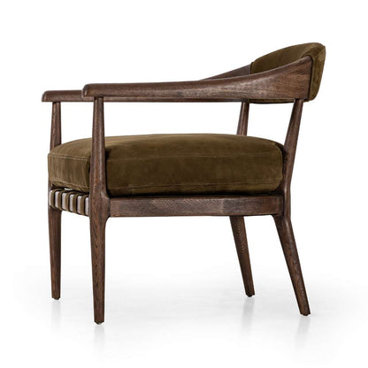 Four Hands - Caswell - Dane Chair-Cottswald Moss Nubuck - 238421-001 veiw 3