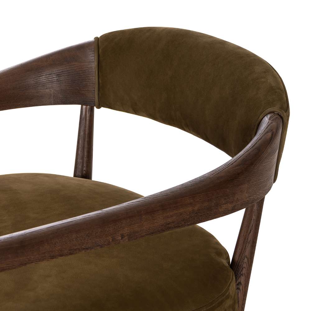 Four Hands - Caswell - Dane Chair-Cottswald Moss Nubuck - 238421-001 veiw 4