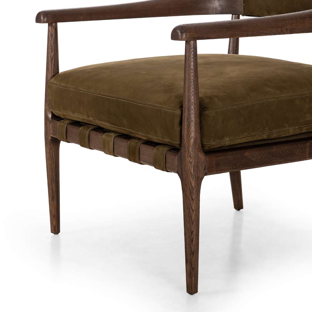 Four Hands - Caswell - Dane Chair-Cottswald Moss Nubuck - 238421-001 veiw 5