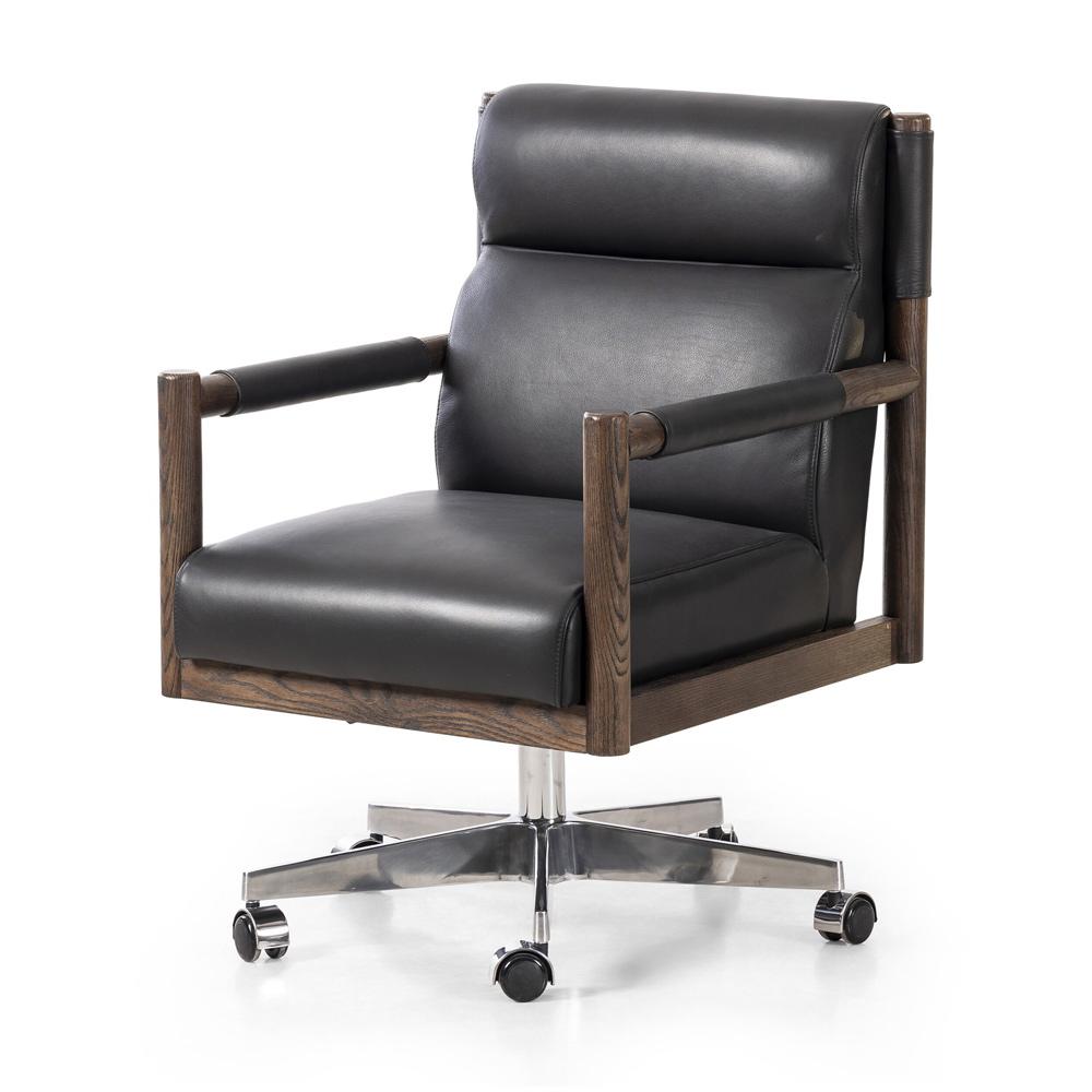 Four Hands - Caswell - Kiano Desk Chair - Bosa Black - 237316-003 veiw 1