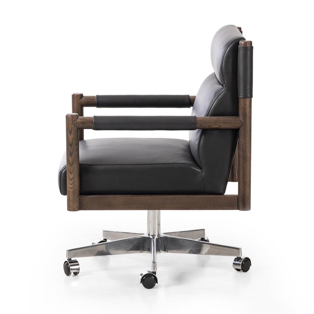 Four Hands - Caswell - Kiano Desk Chair - Bosa Black - 237316-003 veiw 3