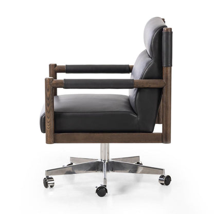 Four Hands - Caswell - Kiano Desk Chair - Bosa Black - 237316-003 veiw 3