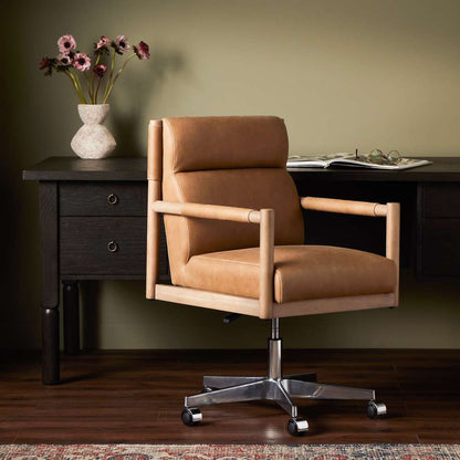 Four Hands - Caswell - Kiano Desk Chair-Palermo Drift - 237316-002 veiw 2