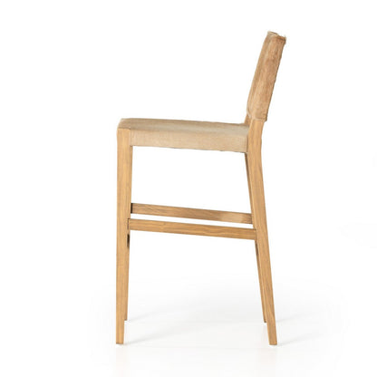 Four Hands - Caswell - Villa Stool - Light Hair on Hide - 230644-001_CLOSEOUT view 3