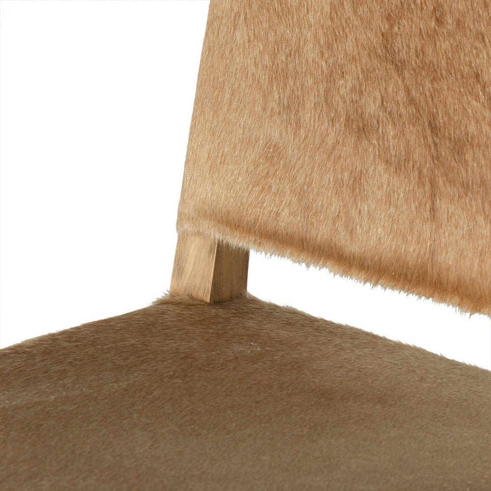 Four Hands - Caswell - Villa Stool - Light Hair on Hide - 230644-001_CLOSEOUT view 9