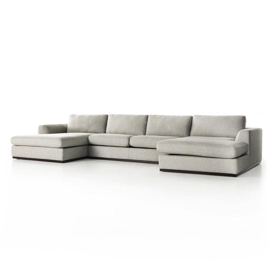 Four Hands - Centrale - Colt 3-Piece U Sectional - Aldred Silver - 237311-002 veiw 1