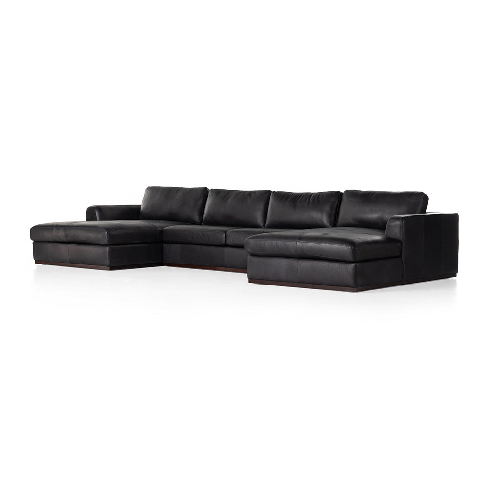 Four Hands - Centrale - Colt 3-Piece U Sectional - Heirloom Black - 237311-004_CLOSEOUT view 1