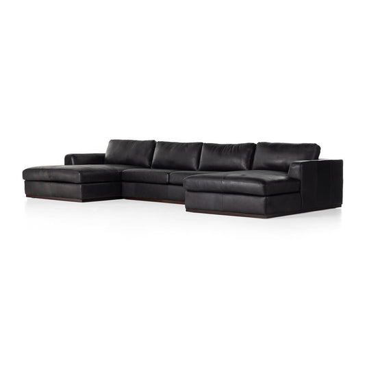 Four Hands - Centrale - Colt 3-Piece U Sectional - Heirloom Black - 237311-004_CLOSEOUT view 1