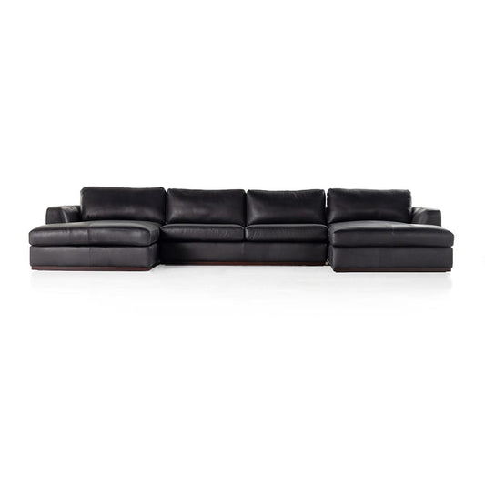 Four Hands - Centrale - Colt 3-Piece U Sectional - Heirloom Black - 237311-004_CLOSEOUT view 2