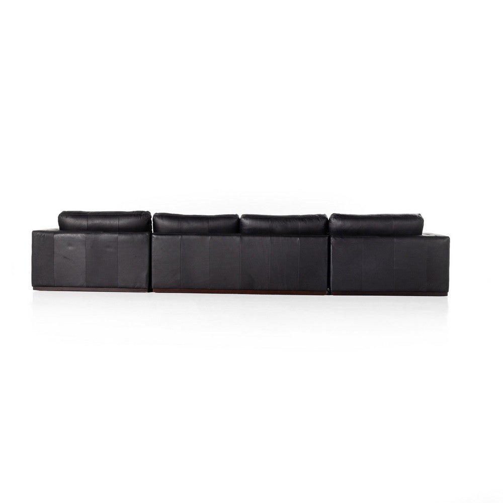 Four Hands - Centrale - Colt 3-Piece U Sectional - Heirloom Black - 237311-004_CLOSEOUT view 4