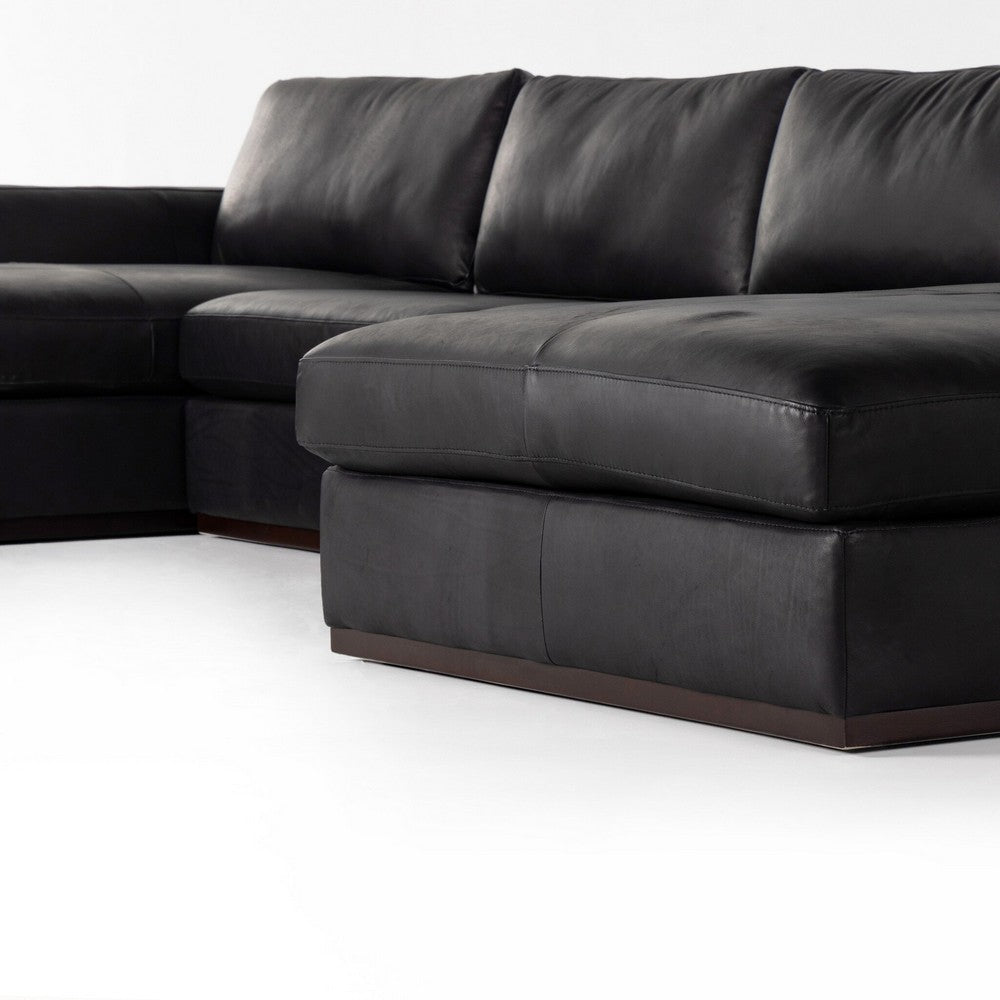 Four Hands - Centrale - Colt 3-Piece U Sectional - Heirloom Black - 237311-004_CLOSEOUT view 6