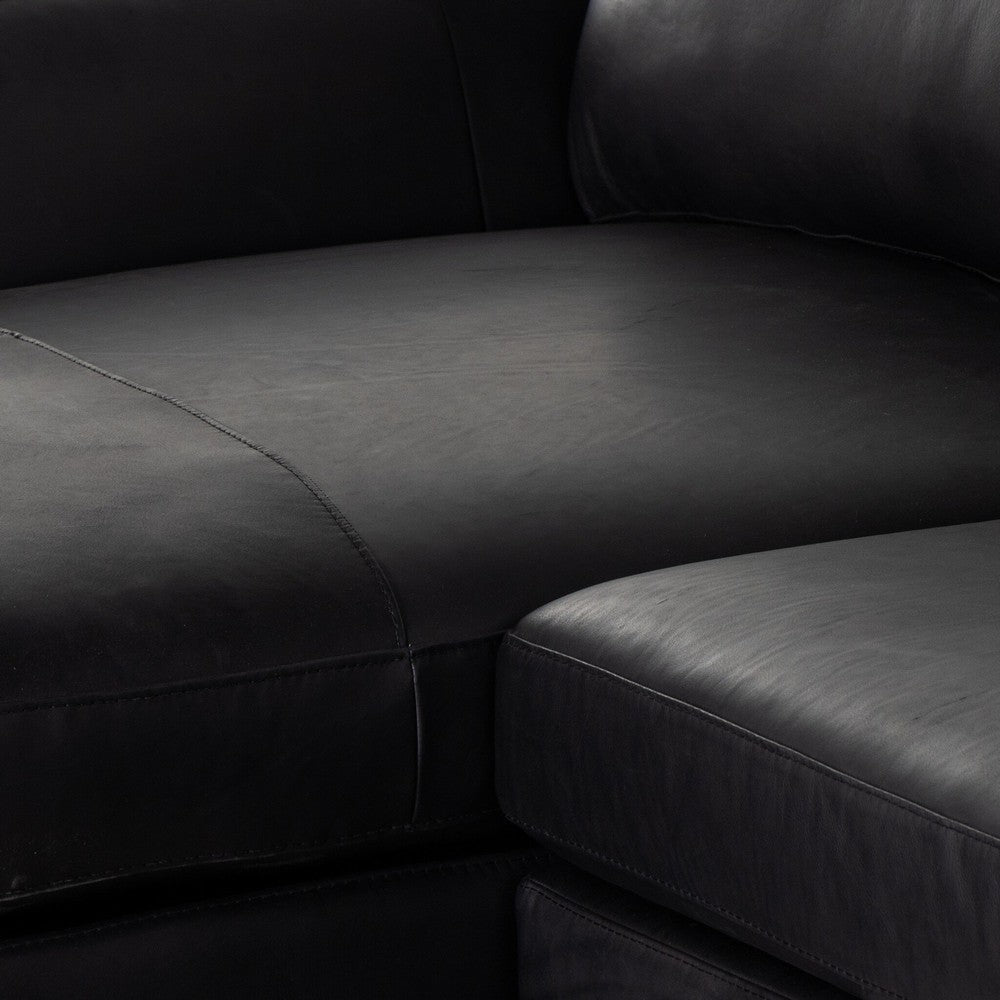 Four Hands - Centrale - Colt 3-Piece U Sectional - Heirloom Black - 237311-004_CLOSEOUT view 8