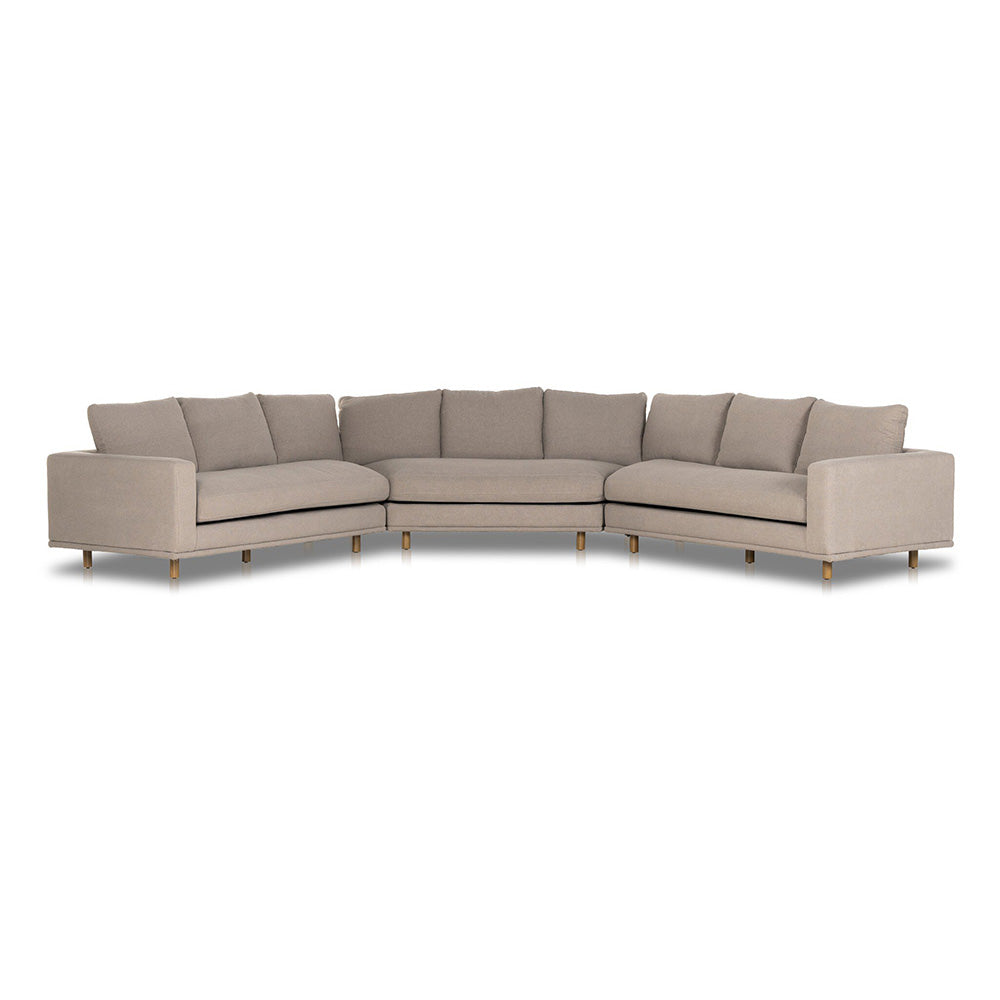 Four Hands - Centrale - Dom 3 Pc Sectional-Large Wedge - Portland Cobblestone - 223072-003_CLOSEOUT view 1