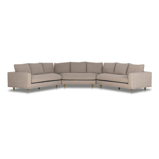 Four Hands - Centrale - Dom 3 Pc Sectional-Large Wedge - Portland Cobblestone - 223072-003_CLOSEOUT view 1