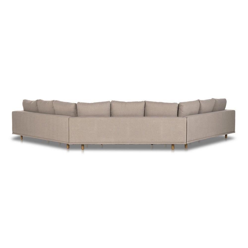 Four Hands - Centrale - Dom 3 Pc Sectional-Large Wedge - Portland Cobblestone - 223072-003_CLOSEOUT view 3