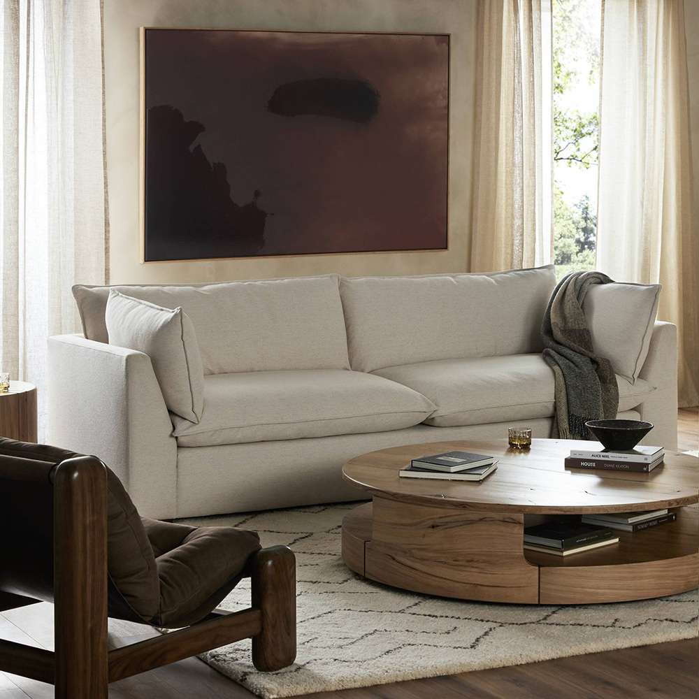Four Hands - Centrale - Kosa Sofa - 108in - Badon Flax - 240485-001 veiw 10
