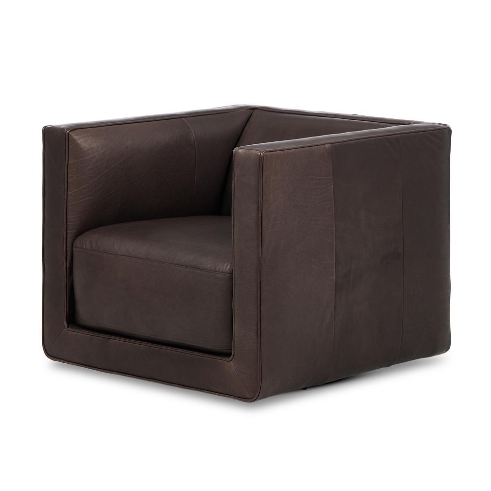 Four Hands - Centrale - Phillip Swivel Chair - Heirloom Cigar - 243626-001 veiw 1