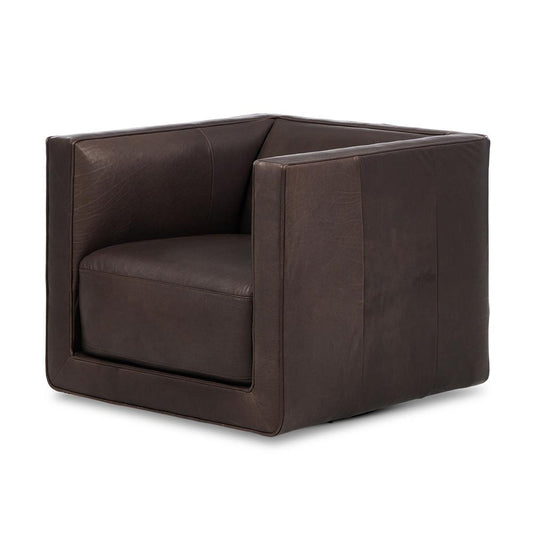 Four Hands - Centrale - Phillip Swivel Chair - Heirloom Cigar - 243626-001 veiw 1