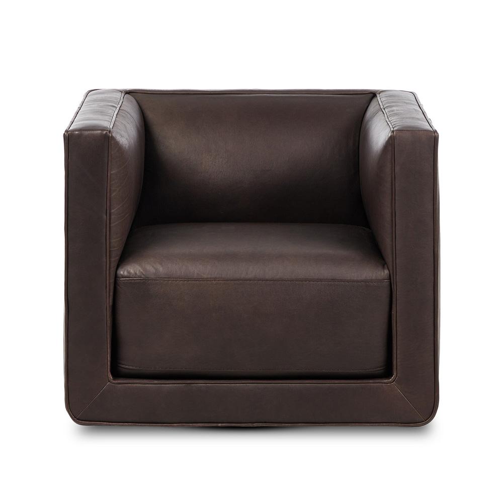 Four Hands - Centrale - Phillip Swivel Chair - Heirloom Cigar - 243626-001 veiw 2