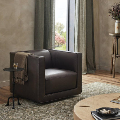 Four Hands - Centrale - Phillip Swivel Chair - Heirloom Cigar - 243626-001 veiw 11