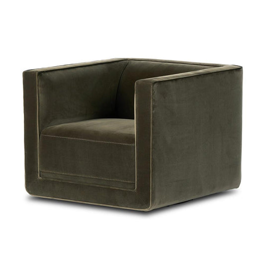 Four Hands - Centrale - Phillip Swivel Chair - Surrey Olive - 243626-003 veiw 1