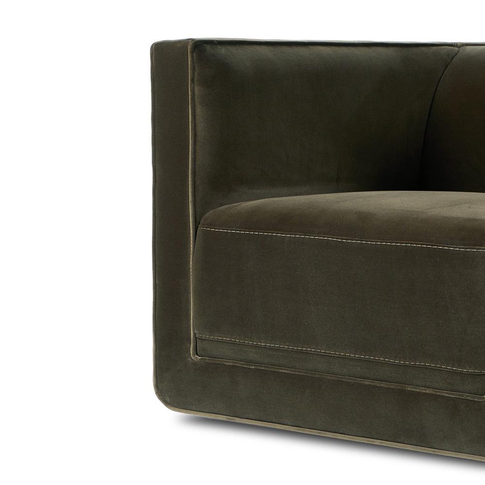 Four Hands - Centrale - Phillip Swivel Chair - Surrey Olive - 243626-003 veiw 7