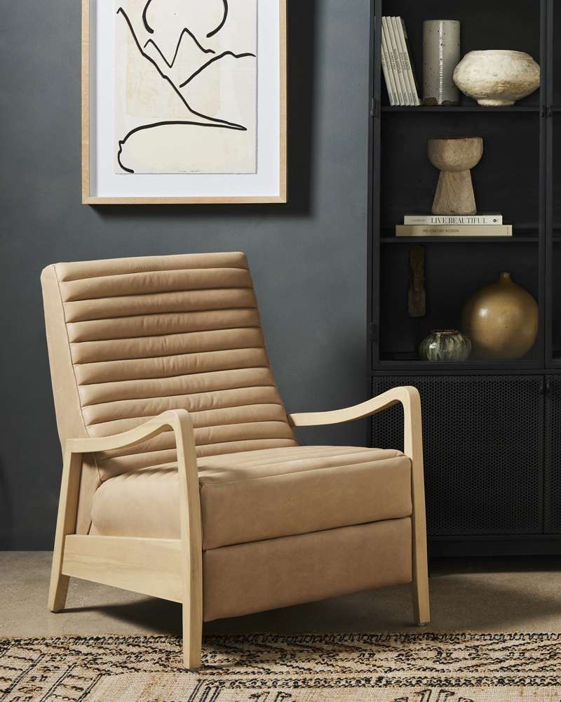 Four Hands - Chance Recliner - Palermo Nude - 106051-010 veiw 5