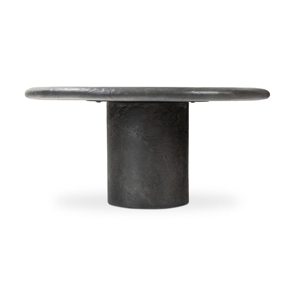 Four Hands - Chandler - Bonnie Coffee Table - Textured Black Concrete - 240086-001 veiw 3