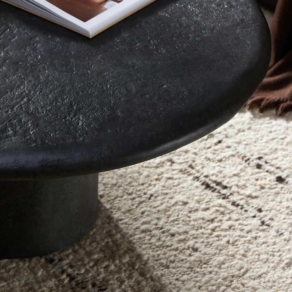 Four Hands - Chandler - Bonnie Coffee Table - Textured Black Concrete - 240086-001 veiw 8
