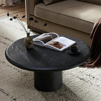 Four Hands - Chandler - Bonnie Coffee Table - Textured Black Concrete - 240086-001 veiw 9