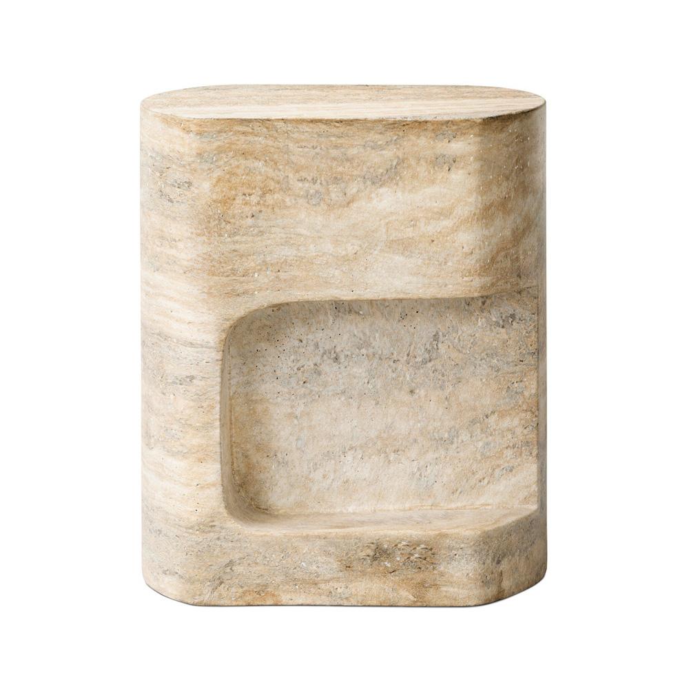 Four Hands - Chandler - Clementine End Table - Textured Sandy Grey - 240100-002 veiw 2