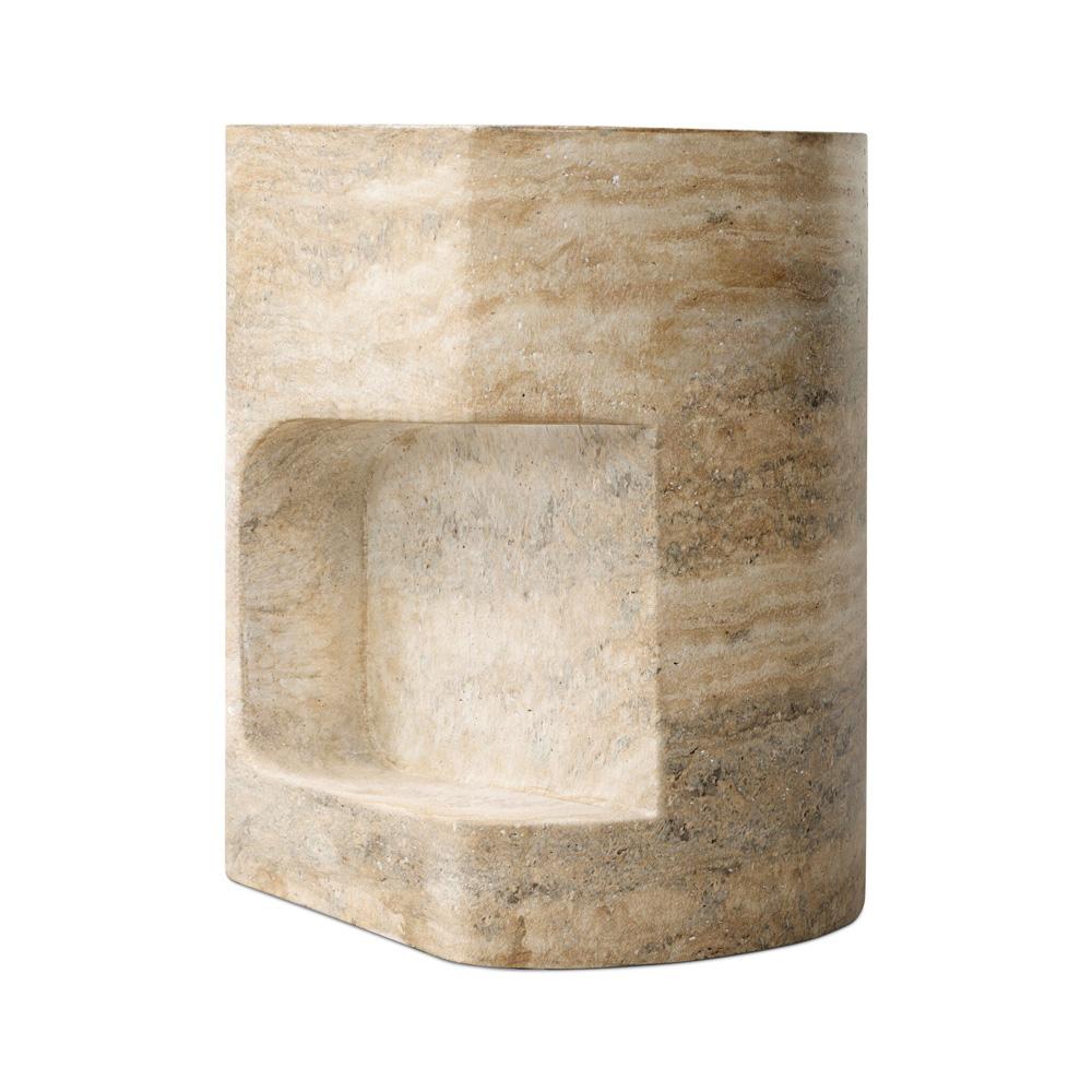 Four Hands - Chandler - Clementine End Table - Textured Sandy Grey - 240100-002 veiw 3