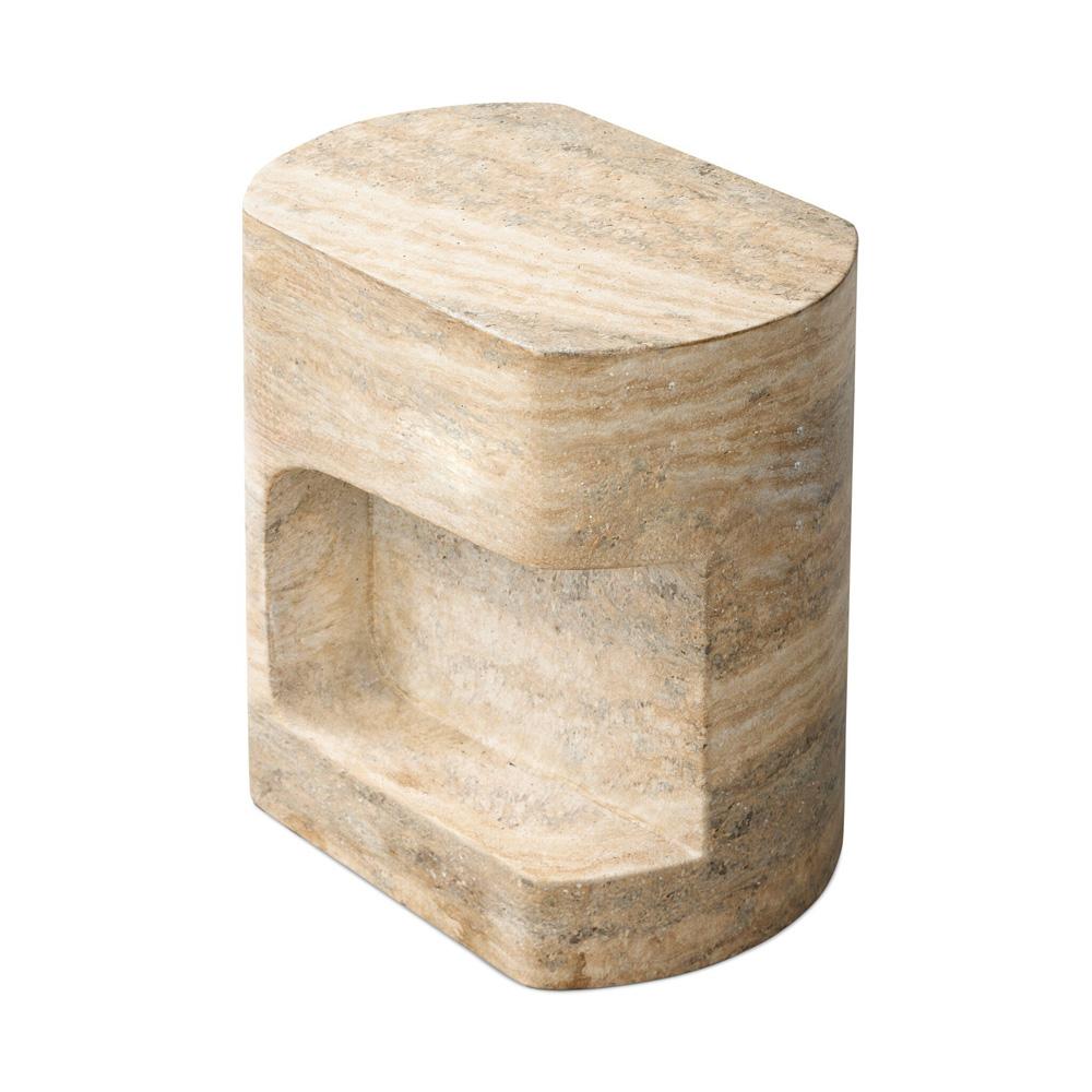 Four Hands - Chandler - Clementine End Table - Textured Sandy Grey - 240100-002 veiw 5