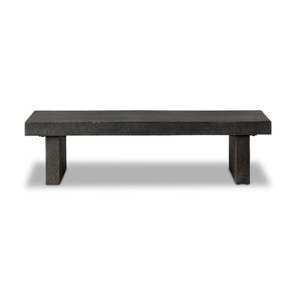 Four Hands - Chandler - Huesca Outdoor Coffee Table - Distressed Graphite Concrete - 241080-001 veiw 3