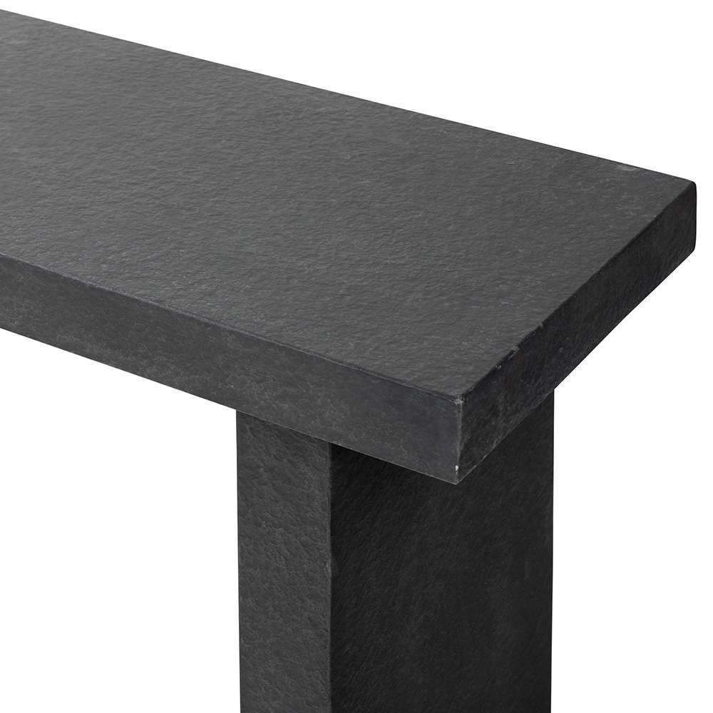 Four Hands - Chandler - Huesca Outdoor Console Table - Distressed Graphite Concrete - 241696-001 veiw 3