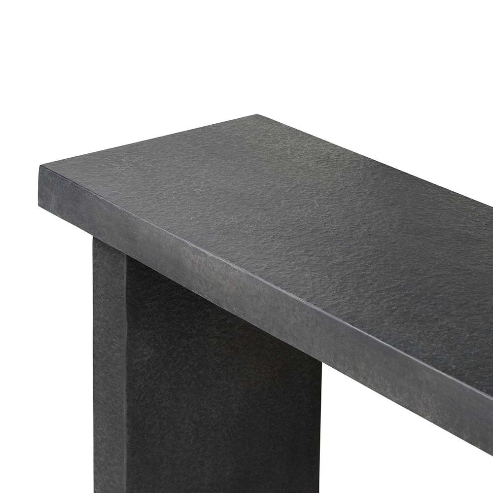 Four Hands - Chandler - Huesca Outdoor Console Table - Distressed Graphite Concrete - 241696-001 veiw 4
