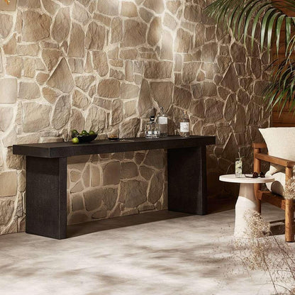 Four Hands - Chandler - Huesca Outdoor Console Table - Distressed Graphite Concrete - 241696-001 veiw 9