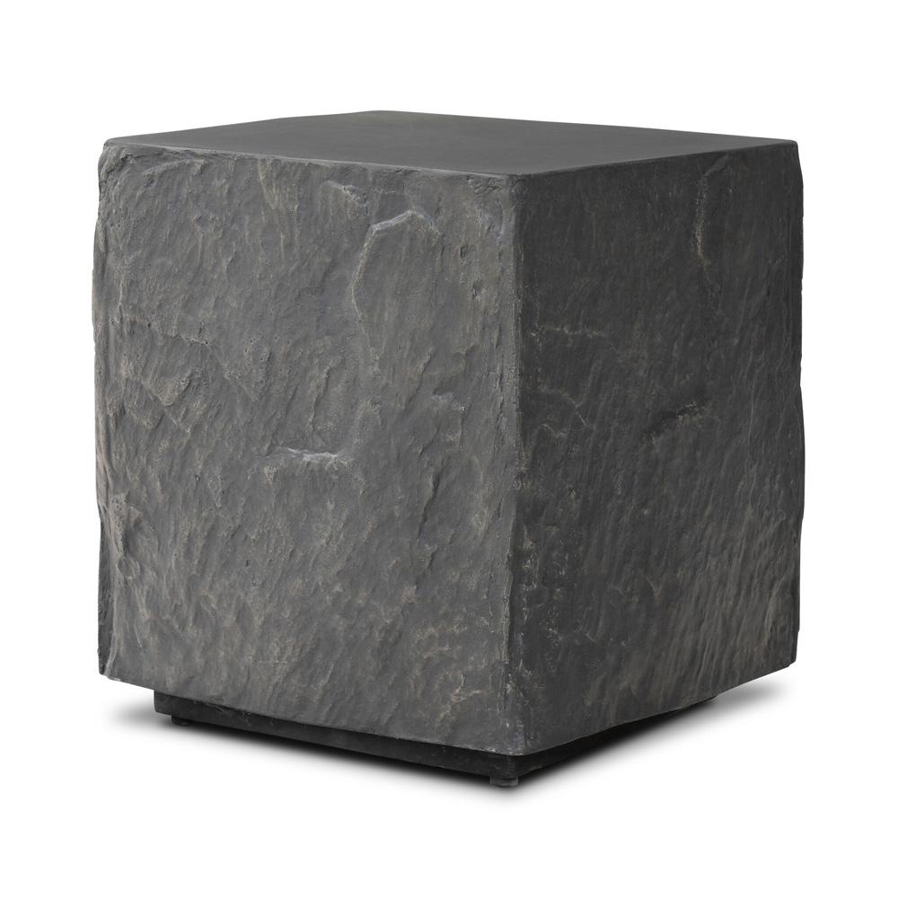 Four Hands - Chandler - Lucius End Table - Smooth Black Concrete - 240098-001 veiw 1