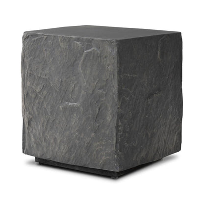 Four Hands - Chandler - Lucius End Table - Smooth Black Concrete - 240098-001 veiw 1