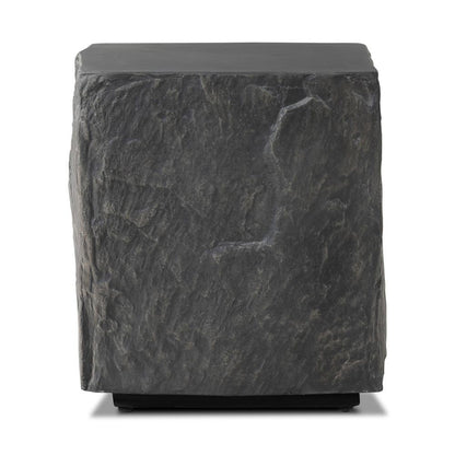 Four Hands - Chandler - Lucius End Table - Smooth Black Concrete - 240098-001 veiw 2