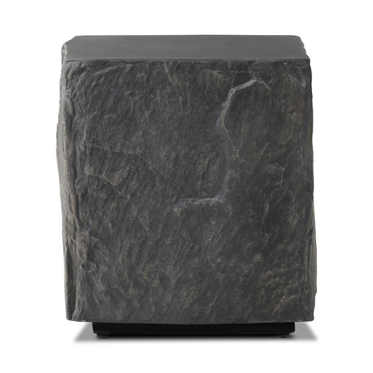 Four Hands - Chandler - Lucius End Table - Smooth Black Concrete - 240098-001 veiw 2
