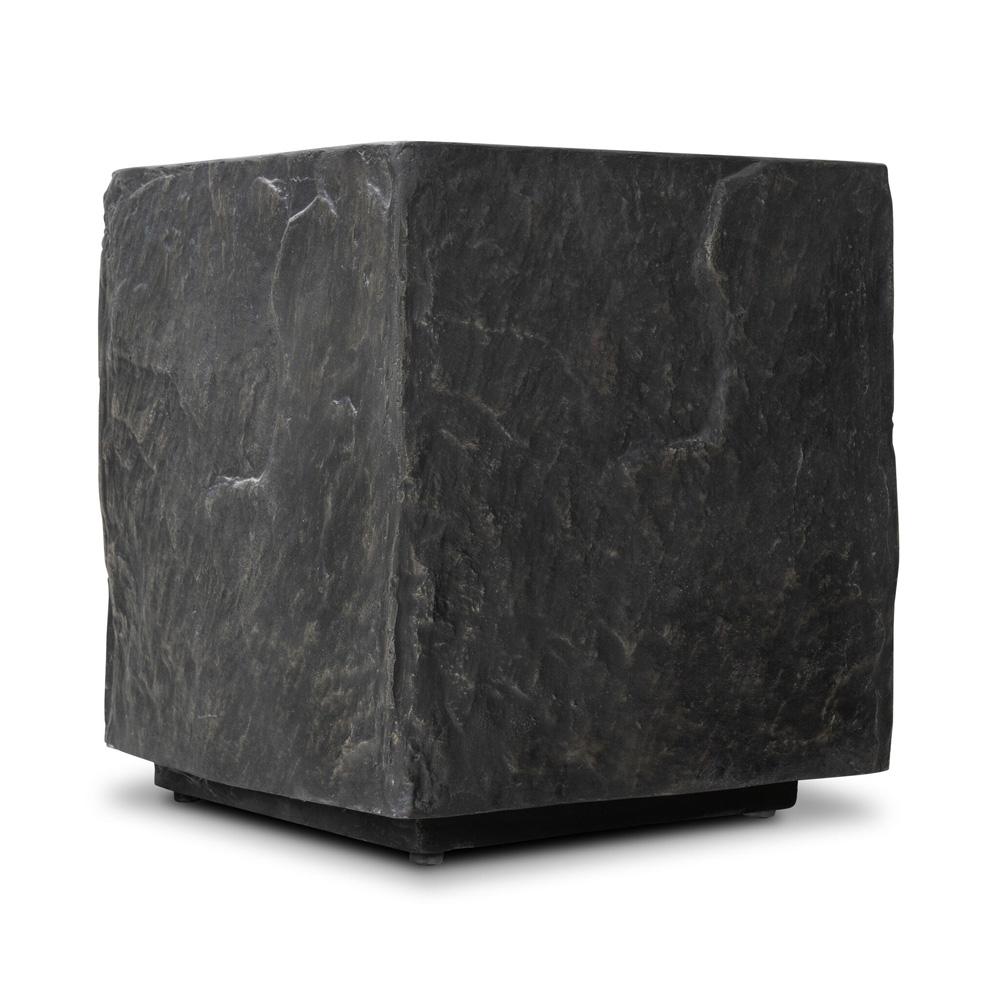 Four Hands - Chandler - Lucius End Table - Smooth Black Concrete - 240098-001 veiw 3