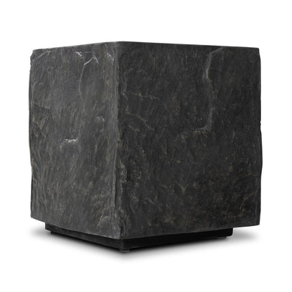 Four Hands - Chandler - Lucius End Table - Smooth Black Concrete - 240098-001 veiw 3