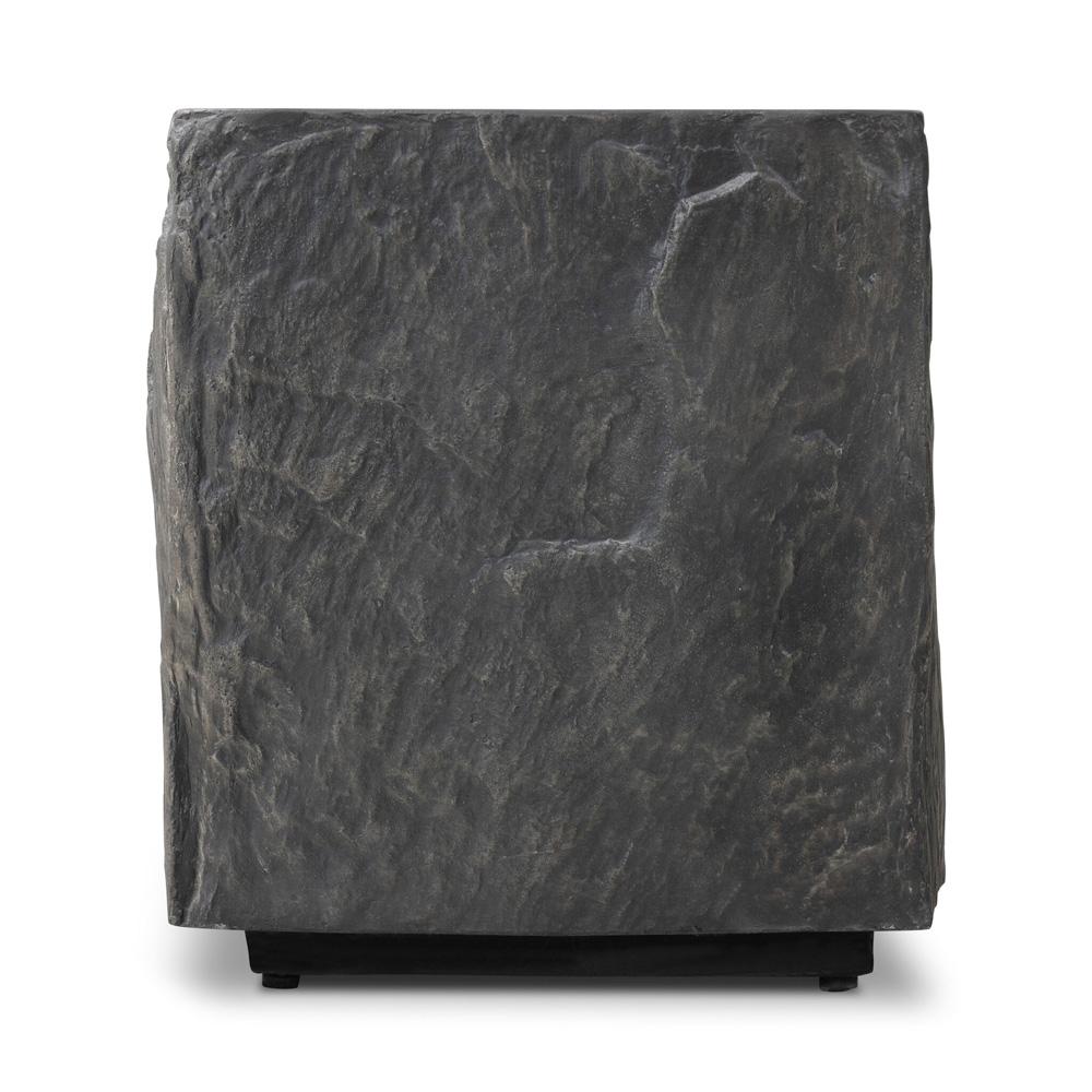 Four Hands - Chandler - Lucius End Table - Smooth Black Concrete - 240098-001 veiw 4