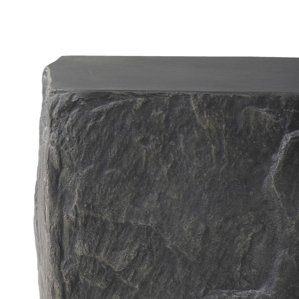 Four Hands - Chandler - Lucius End Table - Smooth Black Concrete - 240098-001 veiw 7