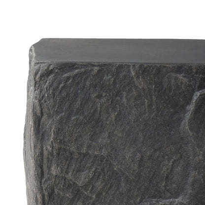 Four Hands - Chandler - Lucius End Table - Smooth Black Concrete - 240098-001 veiw 7
