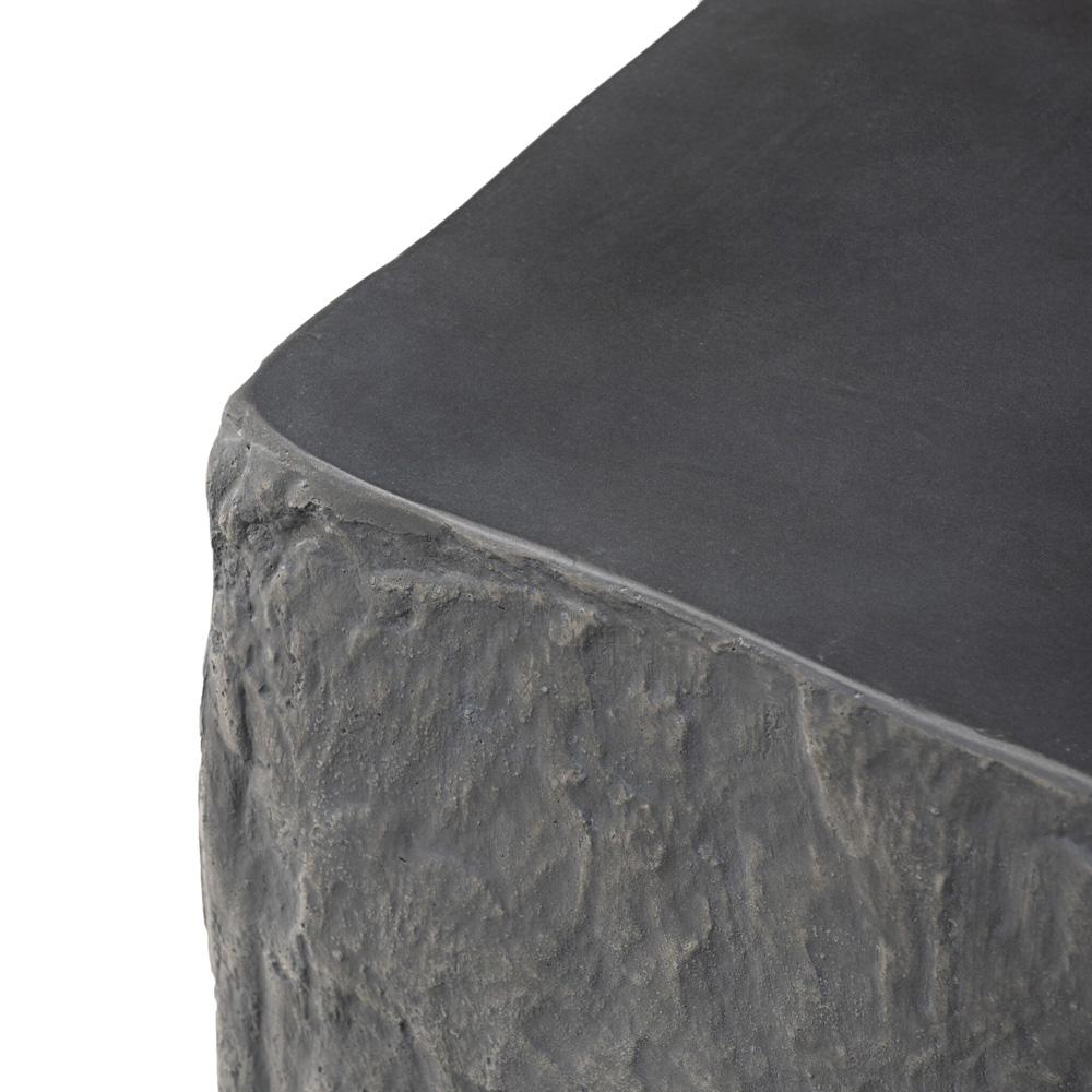 Four Hands - Chandler - Lucius End Table - Smooth Black Concrete - 240098-001 veiw 8