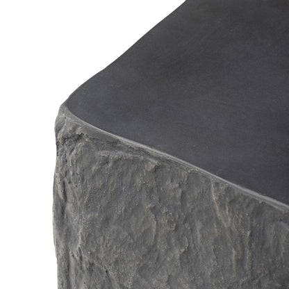 Four Hands - Chandler - Lucius End Table - Smooth Black Concrete - 240098-001 veiw 8